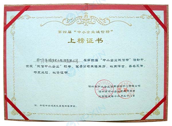 1465625016104527.jpg 2009年榮獲“誠信中小企業”稱號-證書.jpg